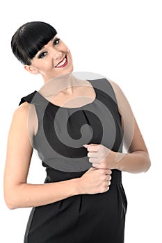 Confident Relaxed Assertive Woman Looking at Camera Smiling photo