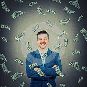 Confident rich businessman photo