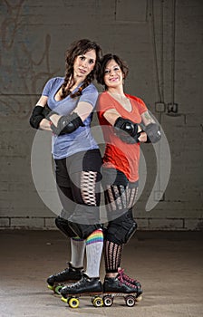 Confident Roller Derby Skaters