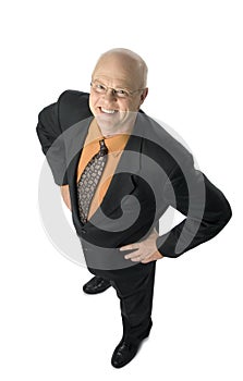 Confident smiling businessman