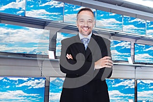 Confident storekeeper