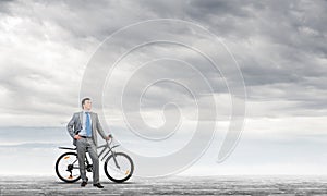 Confident and successful man in business suit