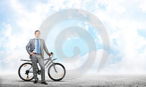 Confident and successful man in business suit