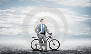 Confident and successful man in business suit