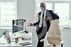 Confident young African man in formalwear