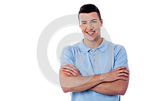 Confident young smart guy