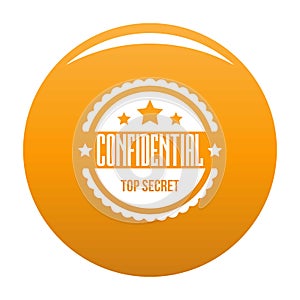 Confidental logo, simple style.