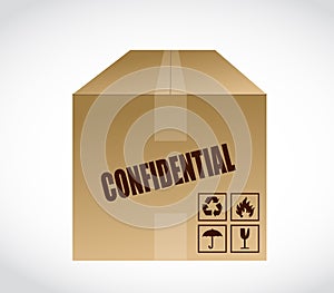 Confidential box illustration design