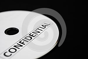 Confidential cd on black