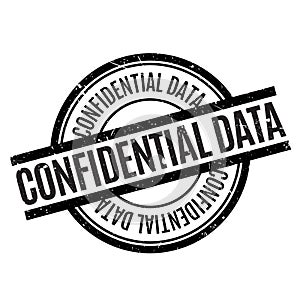 Confidential Data rubber stamp