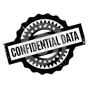 Confidential Data rubber stamp