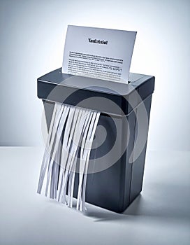 Confidential Document Being Shredded for Security (1