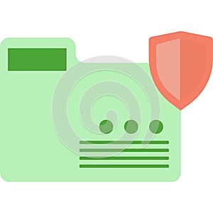 Confidential document info file data protect icon