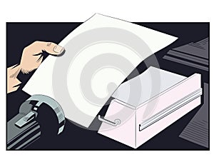 Confidential document. Stock illustration