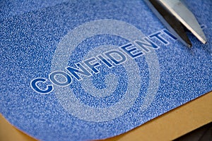 Confidential letter data security protection concept
