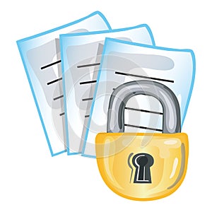 Confidential papers icon