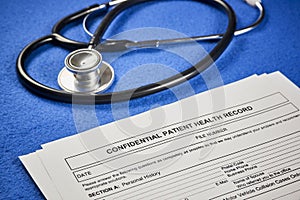 Confidential patient health record