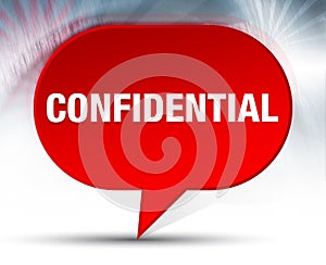 Confidential Red Bubble Background