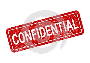 Confidential Rubber Stamp Illustration Vector