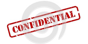 Confidential Rubber Stamp Vector