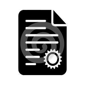 Confidential Or Sealed Paper Business Icon