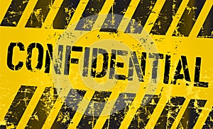 Confidential sign, vector eps 10