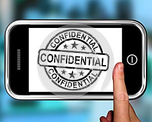 Confidential On Smartphone Shows Classified Information