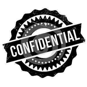 Confidential stamp rubber grunge