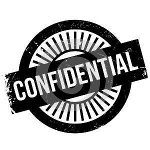 Confidential stamp rubber grunge