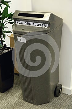 Confidential Waste Container