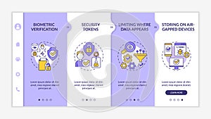 Confidentiality countermeasures purple and white onboarding template