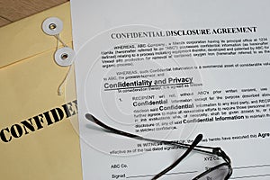 Confidentiality- top secret privacy information