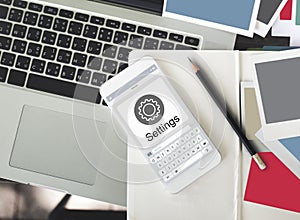 Configuration Fix Repair Settings Graphic Concept