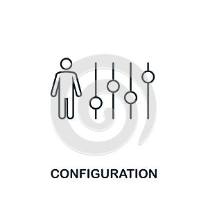 Configuration outline icon. Premium style design from project management icons collection. Simple element configuration icon. Read