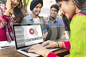 Configuration Settings Setup Tools Concept