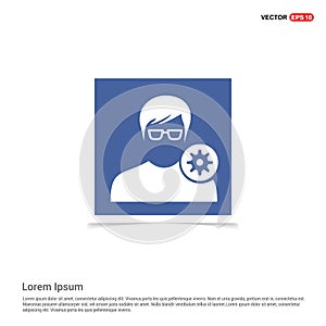 Configuration user icon - Blue photo Frame