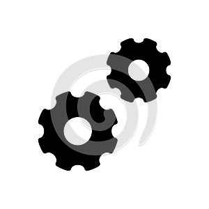 Configure vector glyph flat icon