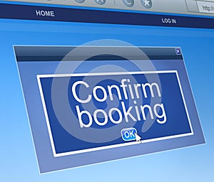 Confirm booking concept.