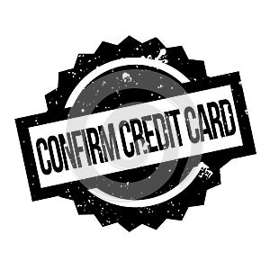 Confirm Credit Card rubber stamp