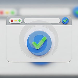 Confirmation checkmark icon symbol approval success graphic digital user interface element