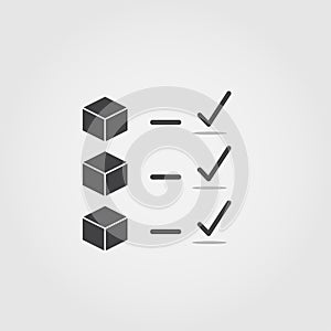 Confirmation flat icon. Monochrome creative design from blockchain icons collection. Sipmle sign illustration confirmation icon