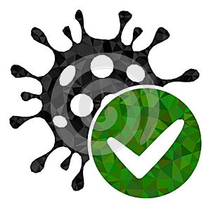 Confirmed Coronavirus Triangle Filled Icon