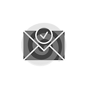 Confirmed email vector icon