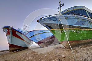 Confiscated clandestine boats photo
