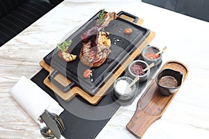 Confit Duck Leg, American Style Luxury Restuarant photo