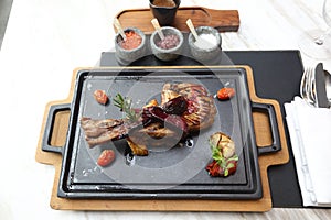 Confit Duck Leg, American Style Luxury Restuarant photo