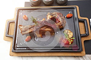 Confit Duck Leg, American Style Luxury Restuarant photo