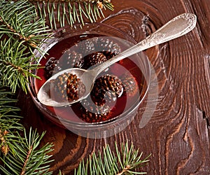Confiture from fir cones