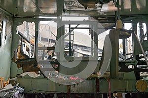 Conflagration fire damaged