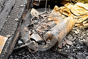 Conflagration fire damaged